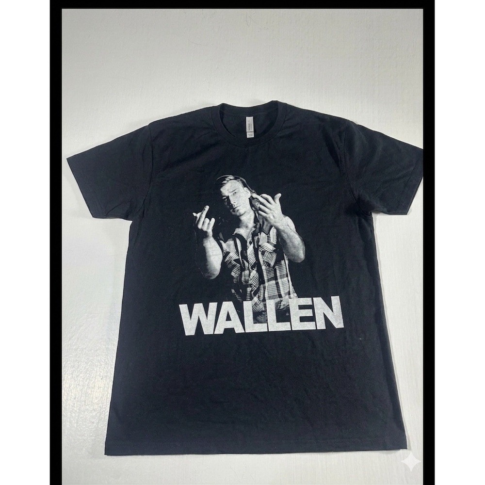 Morgan Wallen Graphic T-Shirt Mens Medium Black Country Music Concert Tour Tee